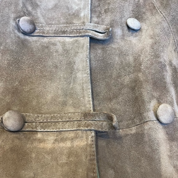 Vintage Brown Suede Italian Peacoat - Picture 4 of 5